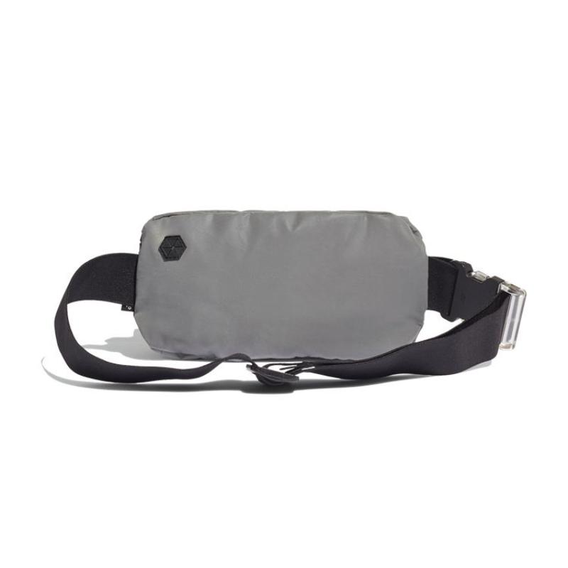 Adidas Recycled Polyester Fanny Pack, Shoulder Bag, Crossbody Bag Regular Unisex Gray Adidas H32429
