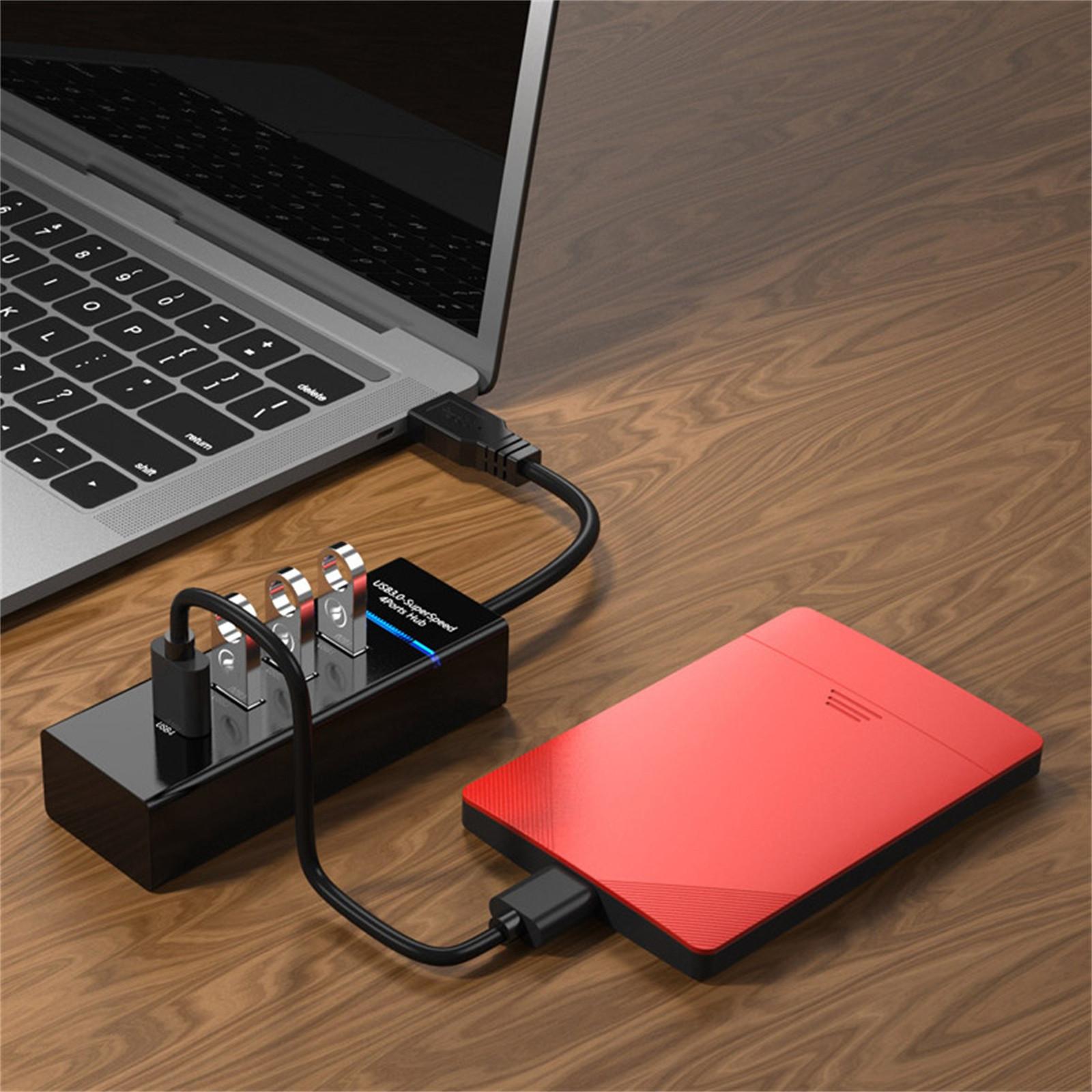 

Высокоскоростной 4-портовый USB 3.0 Multi HUB Splitter Expansion для настольного ПК Ноутбук Адаптер