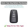 3 Buttons Car Key Fob Case Keychain for Toyota Car Camry CHR Corolla RAV4 Avalon Prado Prius Land Cruiser Key Cover Holder
