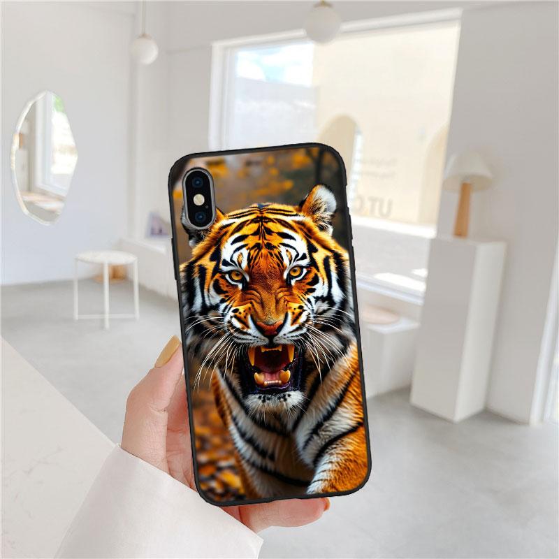 

LO6 Animal Tiger Soft Shell Phone Case for Samsung Galaxy S20 S21 S22 Ultra FE + Plus A21S A22 A24 A25 A26 A30 A30S A31 Galaxy A21s