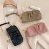 Portable PU Leather Women Long Wallet Double layer Large Capacity Shopping Wrist Bag Zipper Solid Color Handbag