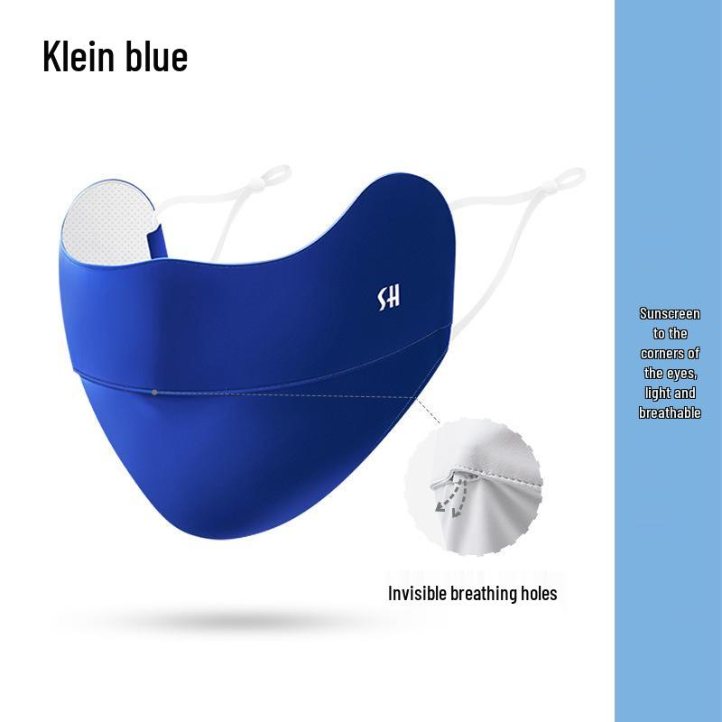

Unisex Gradient Color Ice Silk Sunscreen Face Mask with UV Protection and Breathable Eye Corner Shield One Size