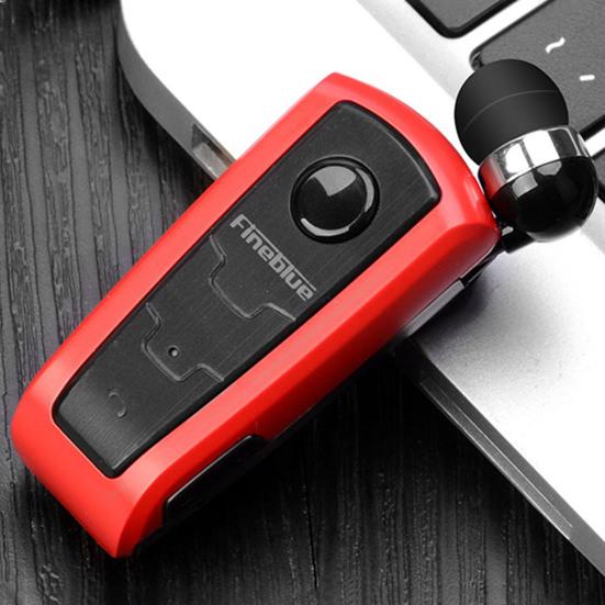 1Pc Fineblue F910 Wireless Earphone Mini Vibration Reminder ABS Bluetooth-compatible 4.0 Retractable Practical Headset for Running