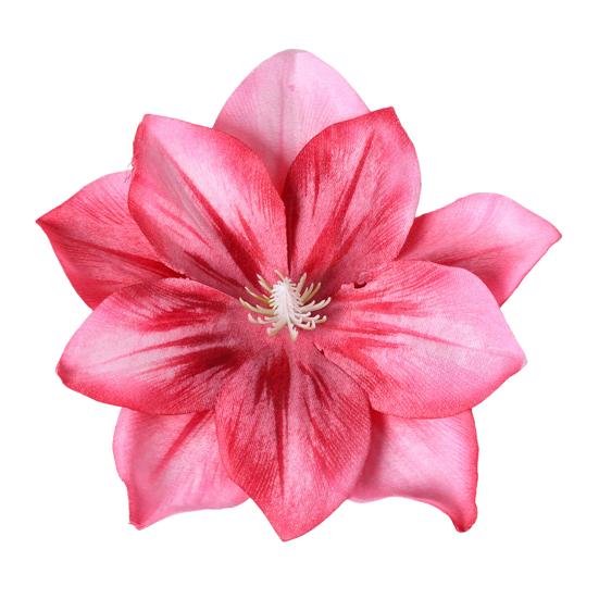 2 Pcs Artificial Lotus Flower Head Small Realistic Clematis Flowers for DIY Wedding