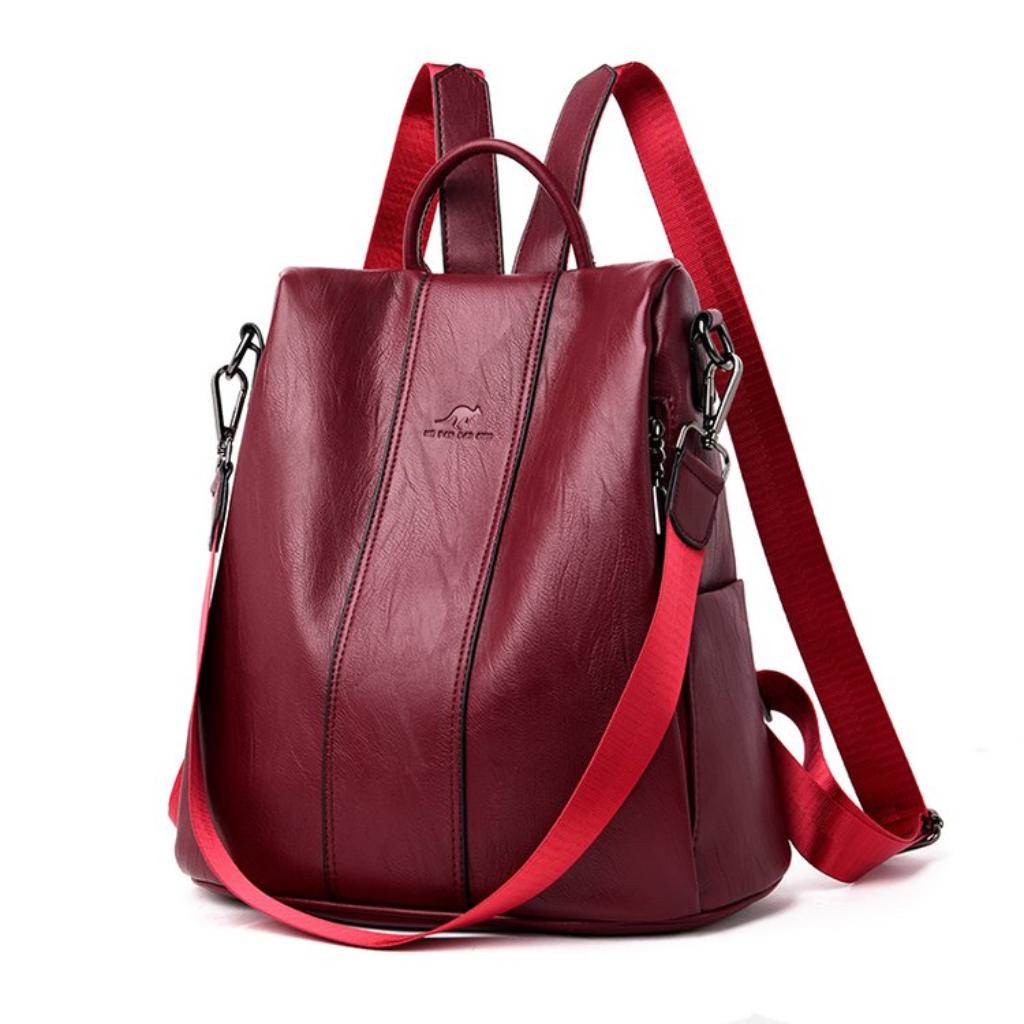 Backpack for Women PU Adjustable Strap Convertible Daily Commute