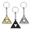 The Legend of Zeldas Pendant Keyring for Men Women Vintage Triforce Triangle Amulet Key Chain Cosplay Party Jewelry Gifts