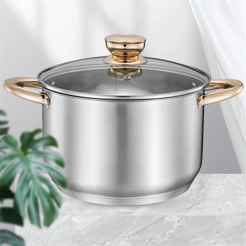 Deutscher Handwerkskunst 304 Edelstahl Suppentopf Suppenset Topf mit Dampfeinsatz Verdickter Dämpf- und Schmortopf Töpfe und Pfannen Hotpot