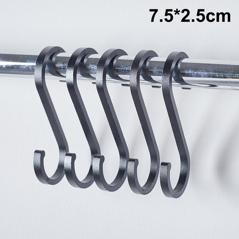 

10Pcs Aluminium Alloy S Shape Hooks Practical Kitchen Railing Hanger Hook Clasp Holder Hooks For Hanging Clothes Handbag A2