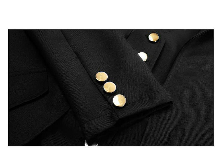 2025Wish Men's Medieval Gothic Swallowtail Coat - European & American Retro Punk Style