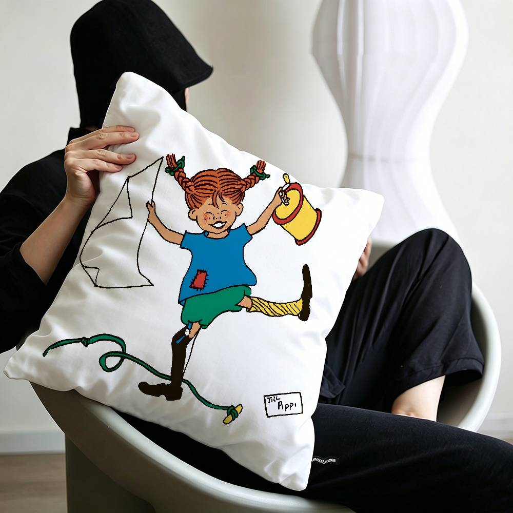 pPippi Longstocking Pillow Cover Design cushion Cover decor Holiday Decorati