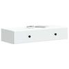 Wall Mounted Side Table White 87.5 x 34.5 x 17 cm
