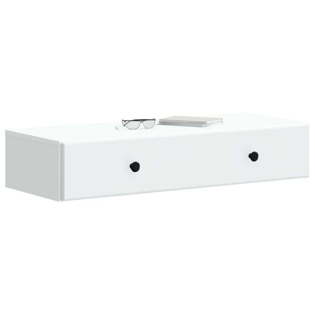 Wall Mounted Side Table White 87.5 x 34.5 x 17 cm