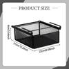 Extendable Storage Basket for under Shelves, Hanging Shelf Desks, Kitchen Tables, Bedroom