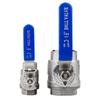 304 Stainless Steel Ball Valve with Scale, Two-Piece, Large Flow, Thread Lock (4pt/6pt)