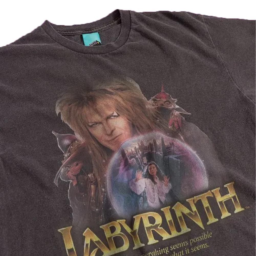 Labyrinth Unisex Adult Jareth The Goblin King Crystal Ball T-Shirt
