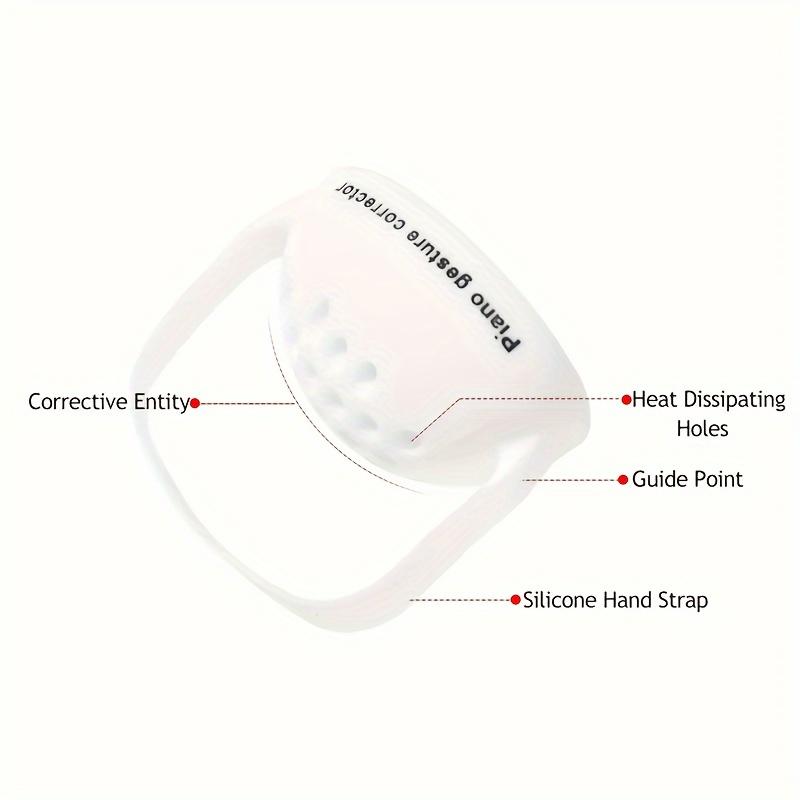 1pair Vibration Wearable Piano Hand Corrector Piano Hand Silicone Orthotics Piano Gesture Corrector Piano Beginner Hand Type Aid Grip Strength Trainer