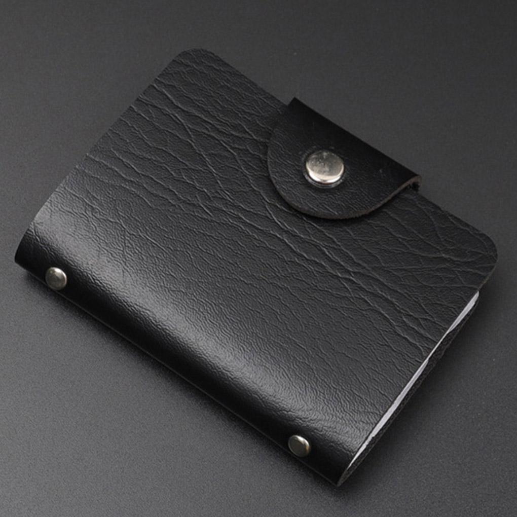 Etui na karty Portfel ze sztucznej skóry Przenośny etui na karty kredytowe Torebka dla mężczyzn Prezent