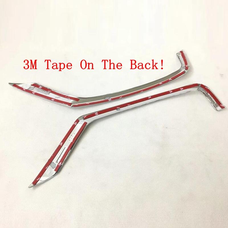 Car Rear Tail Fog Lamp Light Eyebrow Eyelid Strip Decoration Cover Trim ABS Chrome Accessories For Mazda CX-5 CX5 2017 -