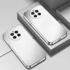Pouzdro pro Huawei Mate60 Pro: Tekutý silikonový galvanicky pokovený stříbrný plný kryt