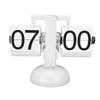 Flip Clock Large Number Battery Powered 304 Stainless Steel Tabletop Retro Flip Clock for Home Office 24 Hours