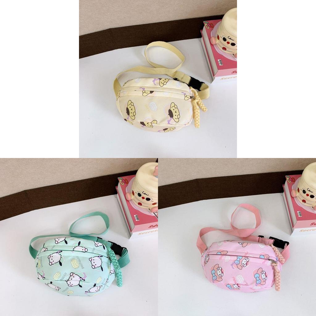 Sac Poitrine Enfant My Melody Extérieur Imperméable en Nylon pour l'École, les Voyages et l'Usage Quotidien
