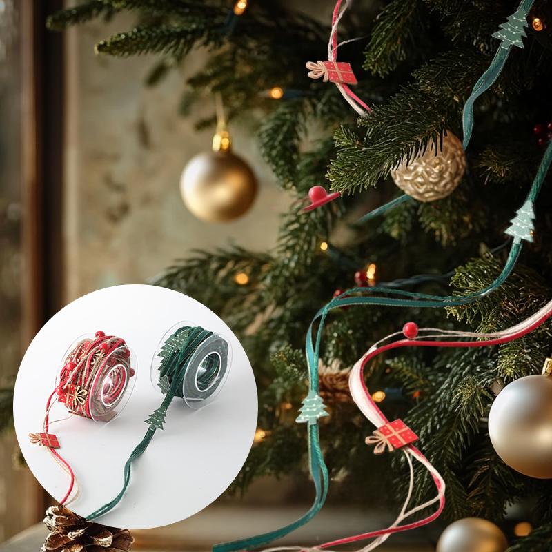 1Roll Brightly Colored Gifts Ribbons Flexible Christmas Decoration DIY Creative Handmade Durable Packaging