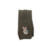Girls Stretchy Leggings for Spring and Autumn Children Casual Full Length Pants Elastic Waist Kids Bottoms with Decorative Knit Pattern and Applique