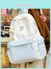 Cute Ice Cream Colorful Nylon School Backpack With Design For Middle School Students