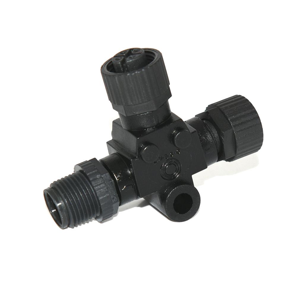 NMEA 2000 T Connector 3 Port T-shaped Three-way Plastic Nut Waterproof NMEA 2000 Starter Kit T-Connector Converter 1/2/4 PCS