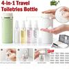 Sticle Refillabile 4 în 1 pentru Călătorie Recipiente Portabile pentru Articole de Toaletă și Cosmetice pentru Șampon Gel de Duș Sticle de Depozitare pentru Călătorie