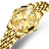 OLEVS Luxury Gold Steel Ladies Watches Fashion Casual Luminous Waterproof Quartz Women's Watches Dress Clock Reloj Mujer