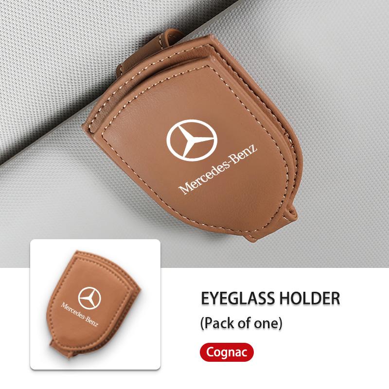Universal Car Eyeglasses Sun Visor Glasses Holder Organizer Clip For Mercedes Benz W211 W124 W176 W177 C260 C300 GLC CLE CLA