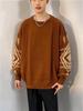 Men's Retro Ethnic Casual Sweater - Autumn/Winter Round Neck Knitwear