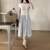 Versatile Skirt Women's Spring and Summer New High-waisted and Thin Casual A-shaped Bud Skirt