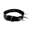 Punk Style Spike Rivet Choker Necklace with Clavicle Chain