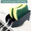 Simple Silicone Soap Dish Holder Efficient Drain Cleaning Tool Storage Rack Scrubber Organizers Bathroom Accessories