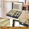 8-Fächer PU-Leder Brillenablage Sonnenbrillen Präsentationskoffer Kurzsichtigkeitsbrillen Organizer Box Herren Sonnenbrillen Damen Schmuck Präsentationsbox