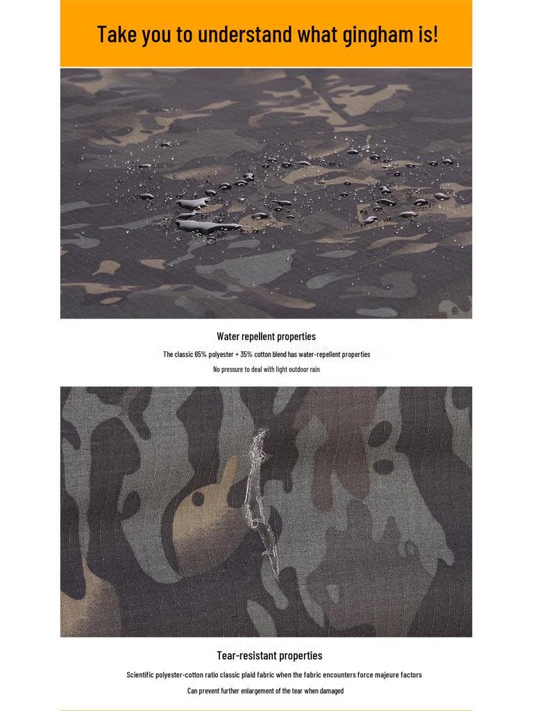 Plus-Size Tactical Camouflage Long-Sleeve Frog Suit Set (No Protective Gear)