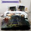 Tolkien Fan 3pcs Bedding Set Duvet Cover Closure Includes 1 Duvet Cover & 2 Pillowcases for All Seasons Bedroom Home Dorm Decor