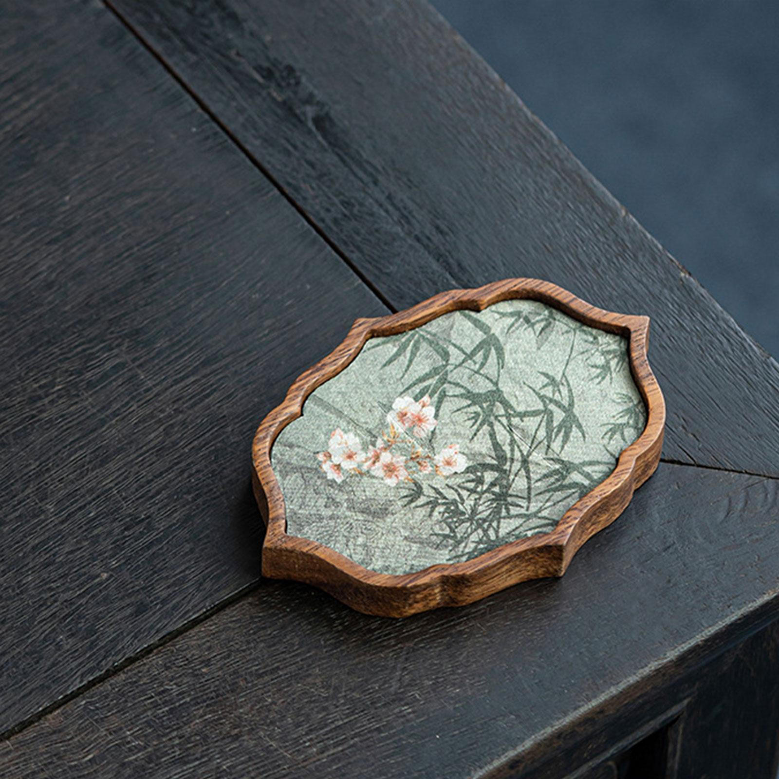 

Tea Tray Gongfu Table Chinese Kung Fu Decorative Jewelry Organizer Serving Platter for Small Cloud