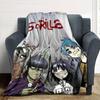 1pc Russel 2 D Throw Blanket Soft Flannel, Cozy All Season Polyester Perfect for Home, Office