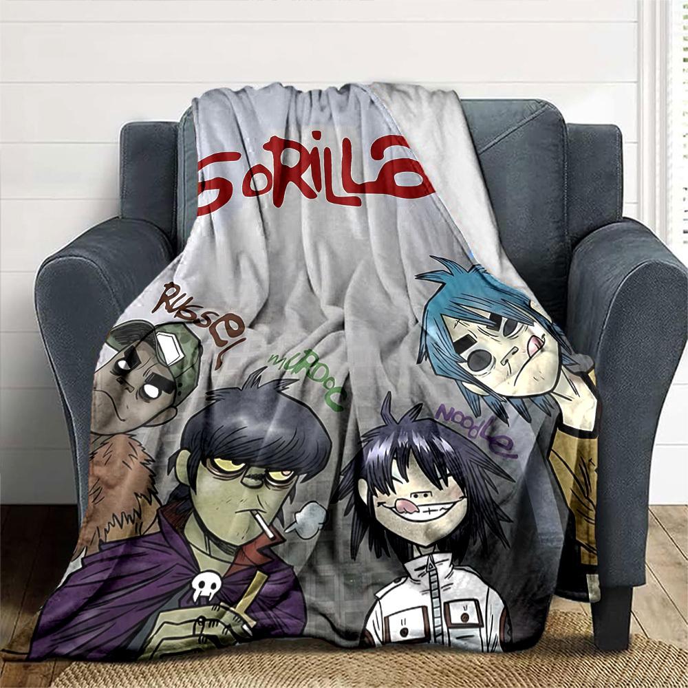 1pc Russel 2 D Throw Blanket Soft Flannel, Cozy All Season Polyester Perfect for Home, Office