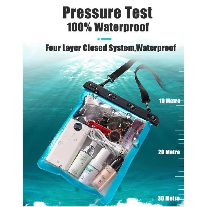 Outdoor Large Capacity Underwater Waterproof Bag Pouch Case for IPad  Air IPhone Phone Tablet Swimming Travel Dry Storage Cover