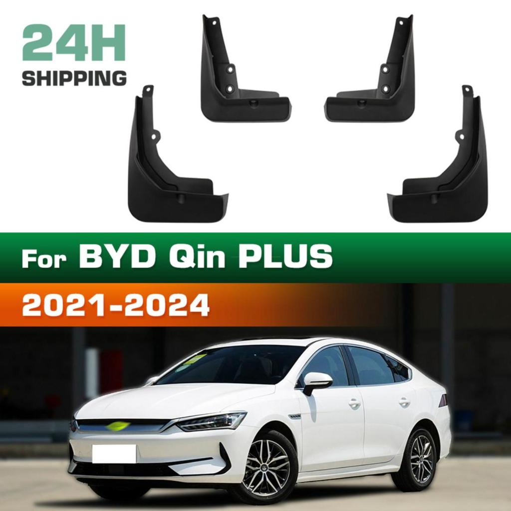 4PCS Car Mud flaps Splash Guards Mudguards Car Mud Flaps Compatible with BYD Qin PLUS 2021 2022 2023 2024