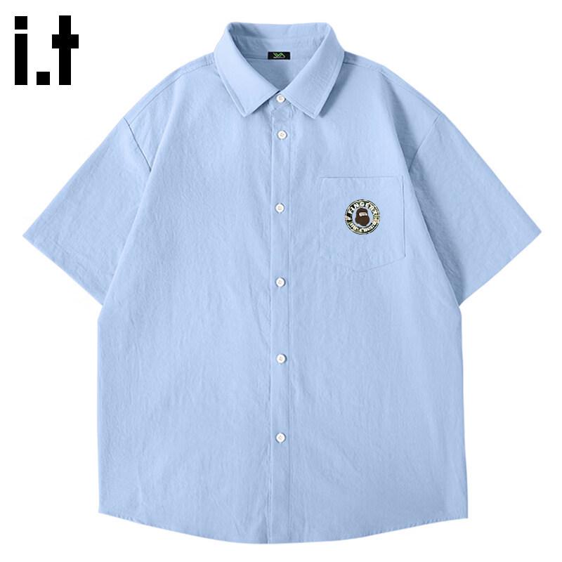 Fingercroxx Men s Military Style Ice Silk Short Sleeve Shirt M