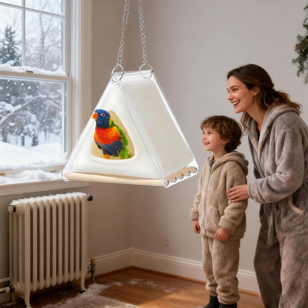 Bird House For Cage Detachable Liner Winter Pet Supplies Bird Bed Finch Nest Snuggle Cave For Parrot Parakeet Cockatiel Conure