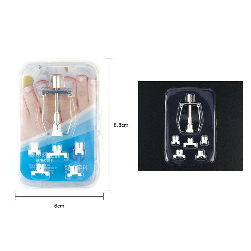 Eingewachsenes Zehennagel-Korrekturgerät, Edelstahl-Glättungsclip, Klammer-Korrektor, Fußnagelpflege