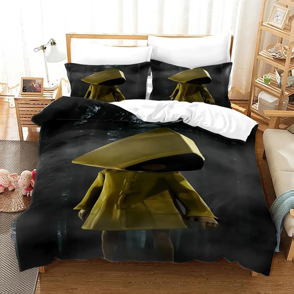 3D Game Little Nightmares Bedding Set Single Twin Full Queen King Size Little Nightmares Bed Set Adult Kid Bedroom Duvet Cover