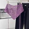 Versatile Sequined Knit Beanie and Triangle Scarf Belt Set for Fashionable Winter Dressing