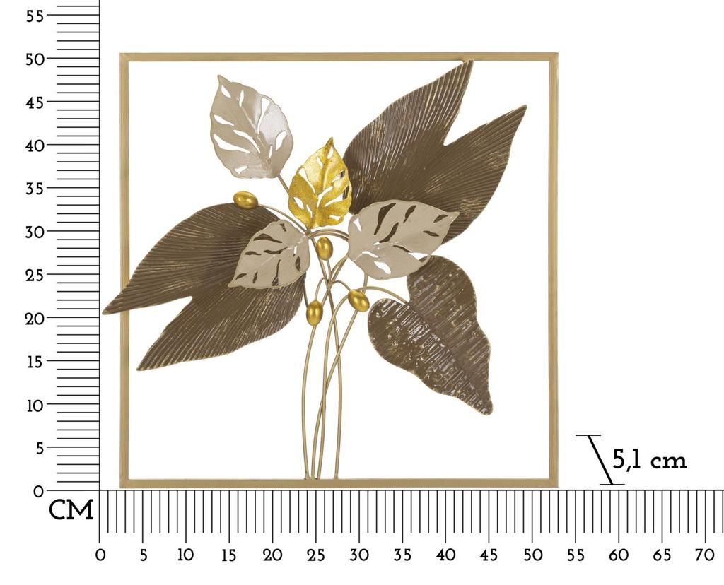 Iron Wall Panel Browy Cm 50,2X5,1X50,2